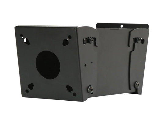The Peerless PLB-1 SmartMount is a ceiling tilt box designed for mounting two displays back-to-back, supporting screen sizes up to 90 inches and a total weight capacity of 300 lb. Offering versatile tilt and rotation, this mount is TAA-compliant and built in the USA with a 5-year limited warranty. Ideal for commercial AV installations where robust, flexible ceiling display setups are required.