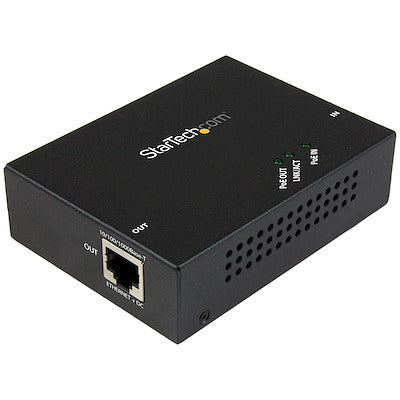 Rallonge PoE+ Gigabit 1 port StarTech 802.3at/af, 24 W, connexion en guirlande jusqu'à 500 m