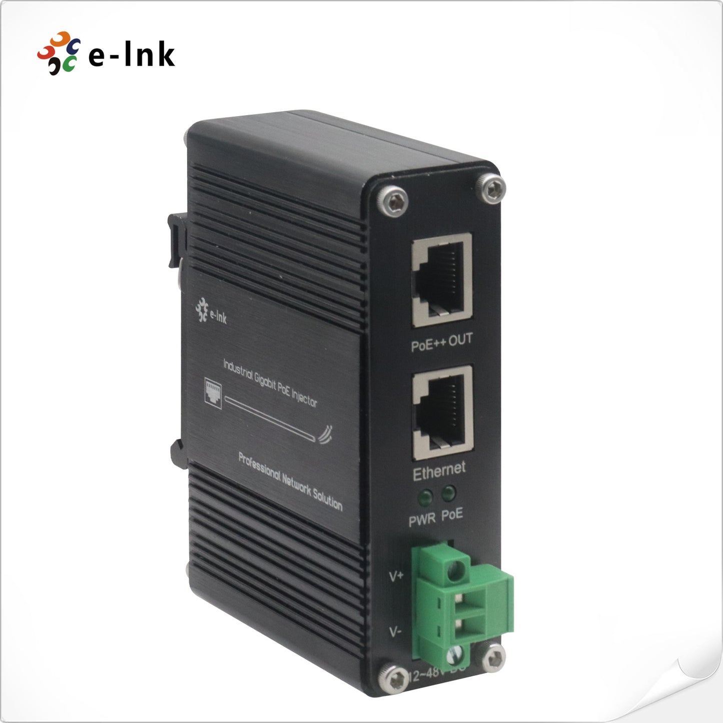 Injecteur industriel Gigabit PoE++ StarTech 90 W, IP30, 802.3bt, montage DIN