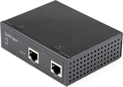 Injecteur industriel Gigabit PoE+/PoE StarTech, 30 W, 802.3af/at, montage DIN