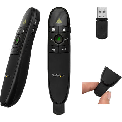 Télécommande de présentation laser verte sans fil StarTech, portée de 27 m