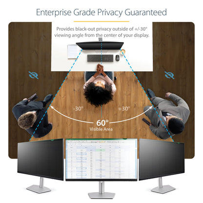 Écran de confidentialité StarTech 27 pouces, mat/brillant, 16:9, angle de vue +/-30°