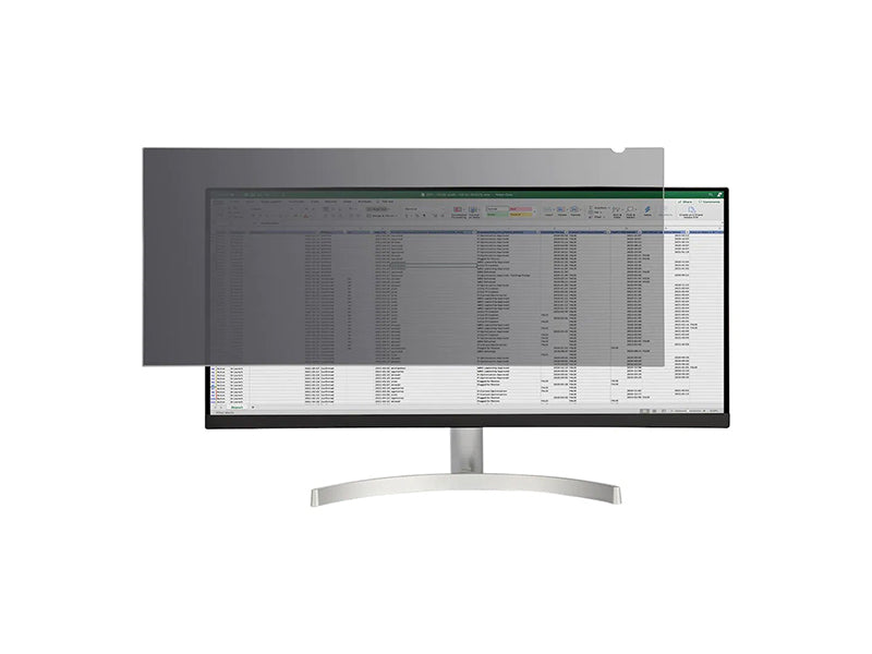 Enhance screen data security with StarTech’s 34-inch ultrawide privacy filter for 21:9 monitors. This privacy screen reduces visibility beyond a +/-30° viewing angle, helps reduce blue light by 30-40%, and provides dual installation options using adhesive strips. Featuring an anti-glare matte or glossy finish, it is ideal for offices, healthcare, or other privacy-sensitive environments.
