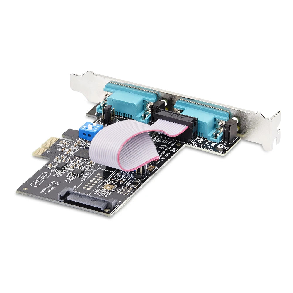 StarTech 4-Port PCIe Serial Card RS-232/422/485 with ESD, TAA, Linux/Windows