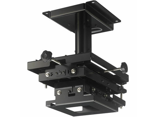 The Sony PSS650 is a robust ceiling mount designed for precision projector installation. With 6-axis adjustment and TAA compliance, it provides optimal versatility for both commercial and government applications. Weighing 8.6 kg, this mount ensures strong support and alignment for compatible projector models.