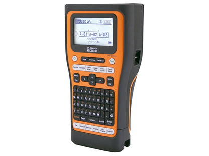 The Brother PT-E510 is a rugged industrial handheld label printer designed for professionals needing fast, reliable labeling in demanding environments. It features USB-C and wireless connectivity, an automatic full/half cutter, and supports multiple tape types and sizes. Complete with a Li-ion battery, hand strap, and carrying case, it's ideal for electrical, telecom, and warehouse labeling tasks.