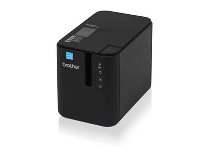 The Brother PT-P900Wc is a powerful wireless desktop laminated label printer designed for high-speed, high-resolution labelling tasks. Featuring a dual automatic cutter, robust connectivity via USB and Wi-Fi, and support for both PC and mobile platforms, it delivers precision and flexibility. With a print resolution up to 360x720 dpi and compatibility with various TZe and HGe tape types, the PT-P900Wc is ideal for industrial, warehousing, and IT asset labeling.