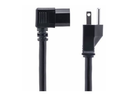 StarTech 8ft Heavy Duty Power Cord, NEMA 5-15P to Right-Angle C15, 14AWG