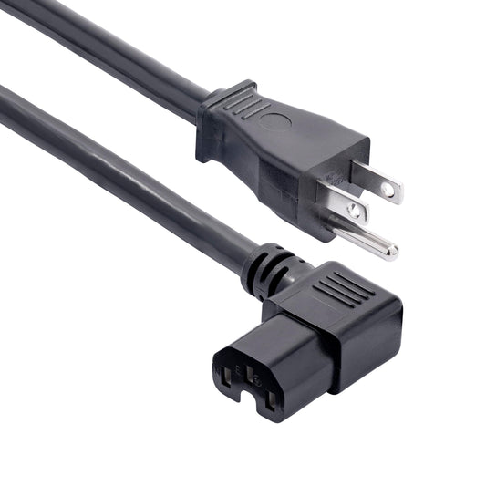 Cordon d'alimentation robuste StarTech de 2,4 m, NEMA 5-15P vers C15 à angle droit, 14 AWG