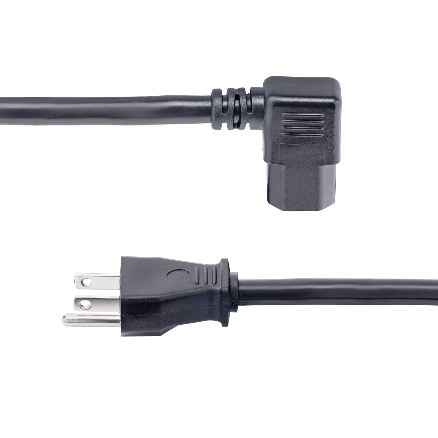 StarTech 8ft Heavy Duty Power Cord, NEMA 5-15P to Right-Angle C15, 14AWG