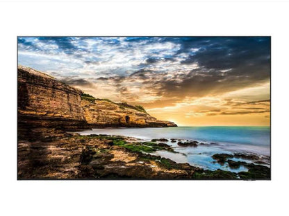 Samsung QE85T is an 85-inch UHD digital signage display designed for impactful business communication in commercial environments. Equipped with a 3840 x 2160 resolution, Direct LED technology, and 300-nit brightness, it delivers vibrant visuals with reliability. Powered by a 1.70 GHz ARM Cortex A72 processor and Tizen 4.0 OS, it also features 2 GB LPDDR4 RAM and versatile connectivity options.