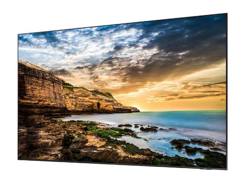 Samsung QE85T is an 85-inch UHD digital signage display designed for impactful business communication in commercial environments. Equipped with a 3840 x 2160 resolution, Direct LED technology, and 300-nit brightness, it delivers vibrant visuals with reliability. Powered by a 1.70 GHz ARM Cortex A72 processor and Tizen 4.0 OS, it also features 2 GB LPDDR4 RAM and versatile connectivity options.