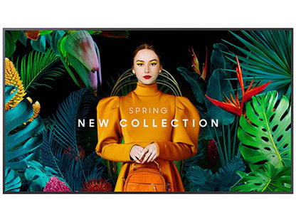 Samsung's QM43C is a 43-inch UHD commercial display featuring a 3840 x 2160 resolution, 500 nit brightness, and vertical alignment (VA) technology for superior contrast. Engineered for digital signage, it includes built-in MagicInfo S10 and SSSP 10.0 for robust content management. With wide connectivity options and a 3-year warranty, it's designed for professional environments requiring reliable, high-impact visuals.