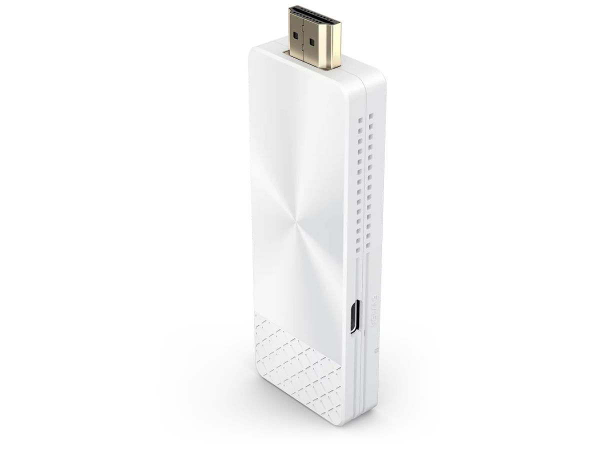 The BENQ QCast QP30 4K Dongle enables seamless Full HD wireless content sharing to compatible projectors with an HDMI port, without requiring additional software or apps. Designed in a sleek white finish, it's compact and ideal for enhancing projection setups with minimal hassle.