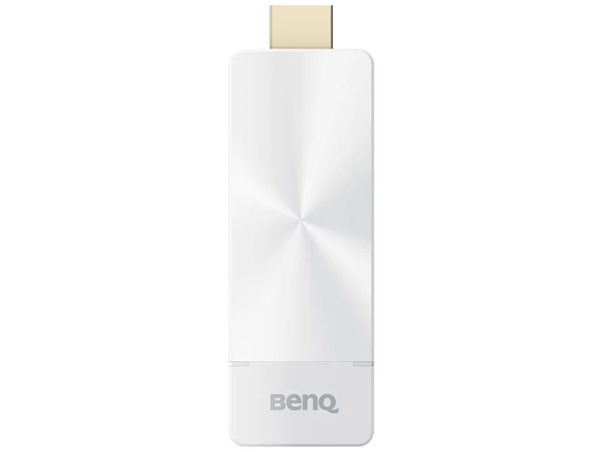 The BENQ QCast QP30 4K Dongle enables seamless Full HD wireless content sharing to compatible projectors with an HDMI port, without requiring additional software or apps. Designed in a sleek white finish, it's compact and ideal for enhancing projection setups with minimal hassle.