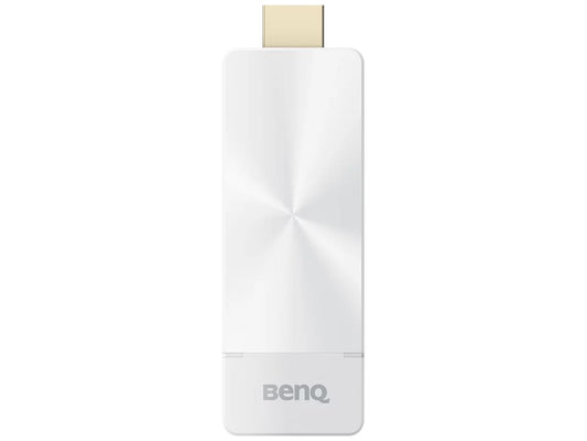 The BENQ QCast QP30 4K Dongle enables seamless Full HD wireless content sharing to compatible projectors with an HDMI port, without requiring additional software or apps. Designed in a sleek white finish, it's compact and ideal for enhancing projection setups with minimal hassle.