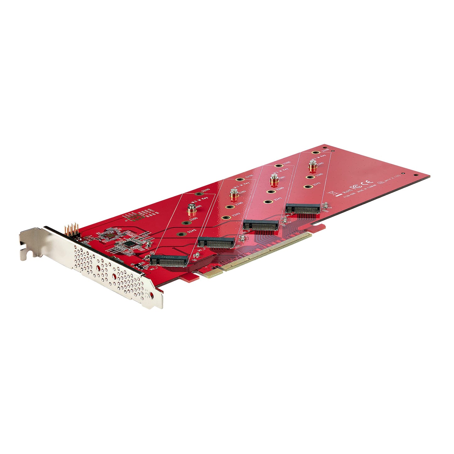 Carte adaptateur StarTech Quad M.2 PCIe 4.0, x16 vers 4x SSD NVMe/AHCI