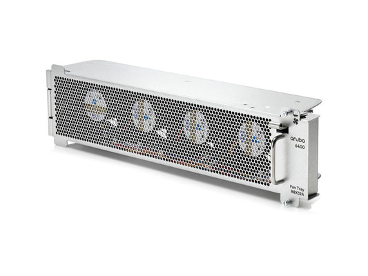 The HP Aruba 6400 Fan Tray (R0X32A) is a dedicated cooling accessory designed to maintain optimal thermal regulation in Aruba 6400 series networking systems. Featuring a rugged build that complies with TAA standards and precision dimensions, it supports reliable long-term deployment in enterprise and government IT environments.