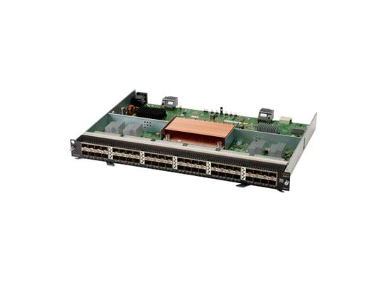 The HP Aruba 6400 48P SFP28 v2 Module is a high-density plug-in solution designed for scalable enterprise networking. Supporting 1G, 10G, and 25G SFP28 interfaces across 48 ports, this module optimizes performance for demanding data environments. It is TAA compliant and ideal for upgrading Aruba systems requiring flexible high-throughput connectivity.