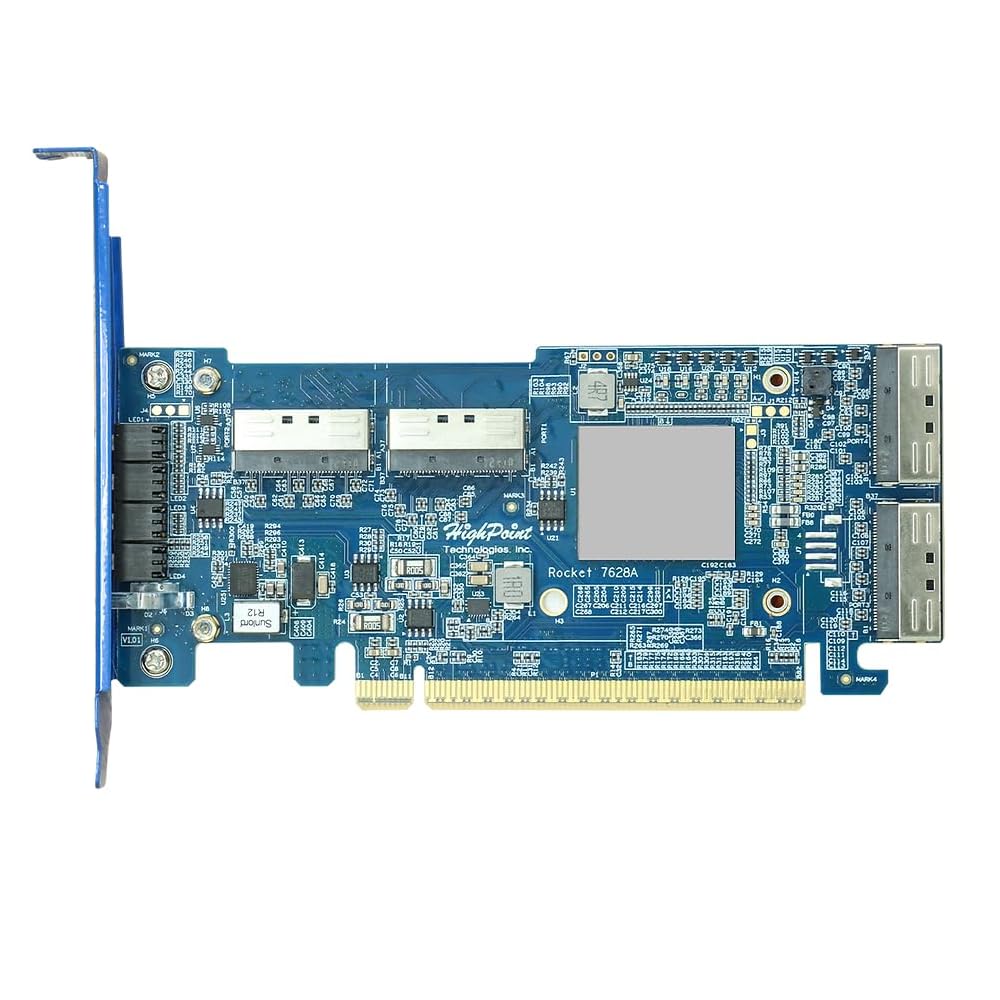 Adaptateur réseau PCIe NVMe HBA HighPoint Rocket 1108A