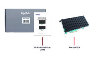 Contrôleur HBA HighPoint R1204 PCIe 3.0 x8 4 ports M.2 NVMe