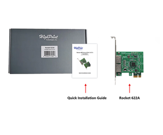 HighPoint R622A PCIe 2.0 x1 4-Channel SATA HBA with RAID Support