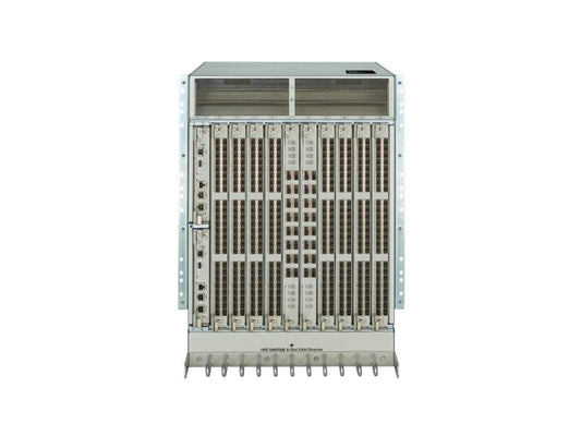 The HPE SN8700B 8-slot SAN Director Switch delivers high-performance connectivity for enterprise storage networks with 64Gbps data rates and up to 512 ports expansion. Designed in a 14U rack-mountable form factor, it ensures scalability, robust security, and centralized control with support for SNMP, HTTPS, and FIPS 140-2-compliant authentication. Ideal for demanding data center environments, it is TAA-compliant and backed by the HPE SAN Director Hardware Warranty.