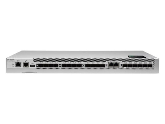 The HPE SN2600B 32G 12/12 PP 16G SFP External Switch is a high-performance networking solution designed for enterprise-level Fibre Channel storage environments. With support for 32G Fibre Channel and 16G SFP connectivity, this switch strikes a balance between speed, flexibility, and scalability. Its TAA compliance ensures suitability for government and regulated sectors.