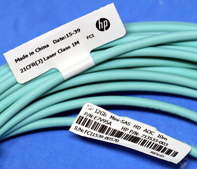 HPE External 12Gb Mini-SAS HD to Mini-SAS HD 5m AOC Cable