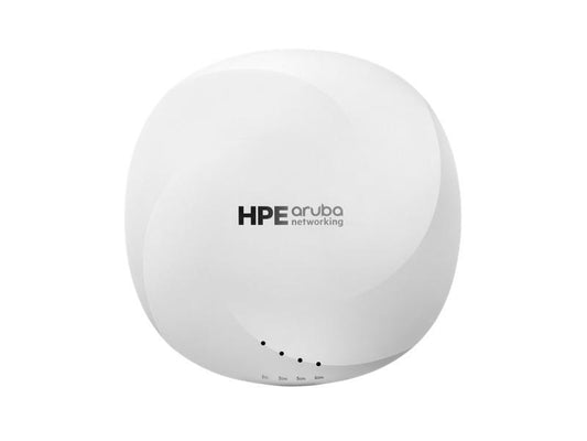 The Aruba AP-655 (IL) TAA Campus Access Point by HP delivers high-performance wireless connectivity designed for modern enterprise environments. Supporting tri-band Wi-Fi (2.4 GHz, 5 GHz, and 6 GHz) with 4x4 MIMO, it ensures optimal throughput in dense user scenarios. Built for compliance and reliability, this model meets TAA standards and includes dual Ethernet ports, advanced thermal control, and integrated security features.