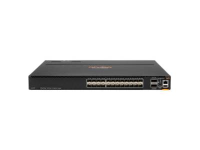 The HP Aruba 8360-24XF2Cv2 PrtPwr Bdl is a next-gen Layer 3 switch from the Aruba Networking CX 8360 v2 series, engineered for high-performance enterprise networks. With a powerful 1.8 GHz 4-core CPU, 16 GB of RAM, and 32 GB flash storage, it is designed to meet demanding routing needs and is backed by a limited lifetime warranty.