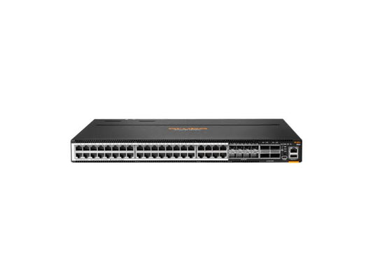 The HPE Aruba Networking CX 8100 Series Switch (part number R9W92A#B2B) is a high-performance data center and enterprise-class switch designed for scalable, secure networking. With 40 multi-gigabit access ports and uplink versatility, it fits high-throughput edge and core environments. It includes a jumper cable for use in NA/JP/TW regions and operates efficiently across variable voltages.