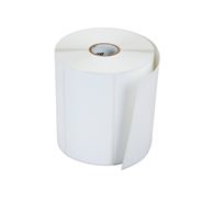 Étiquettes papier Brother DT 4"x3", diamètre extérieur 5", mandrin 1", 980/rouleau, 8 rouleaux/boîte
