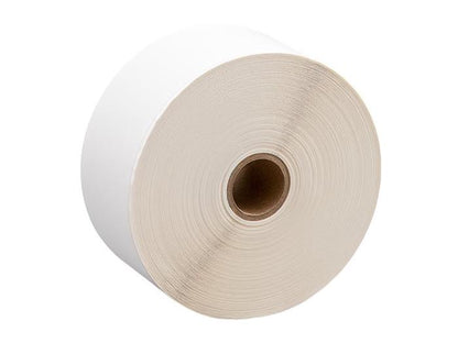 The Brother RD019U2U label set includes 2-inch wide direct thermal continuous paper labels designed for high-efficiency printing. Each roll measures 241 feet and is mounted on a 1-inch core with a 5-inch outer diameter, making it compatible with select Brother TD and TJ-series printers. Ideal for industrial and office use where durable, TAA-compliant labeling is required.