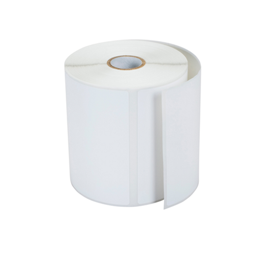 Étiquettes en papier premium Brother RDS02U1 4 po x 6 po DT, 12 rouleaux/boîte