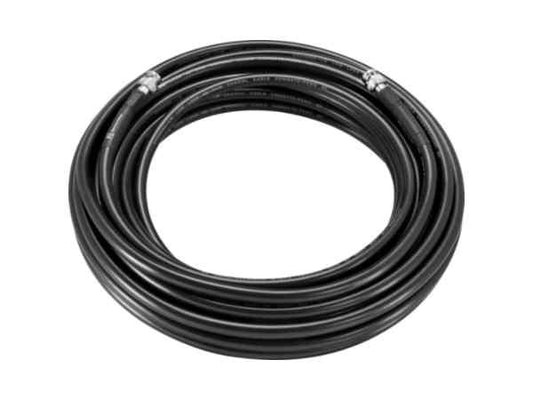 100 foot, 50 ohm low loss BNC coax cable from Bosch, designed for high-frequency signal transmission with minimal interference. Features male-to-male BNC connectors on both ends with TAA compliance, suitable for government and commercial installations. Ideal for surveillance and signal-intensive environments demanding signal integrity and extended range.