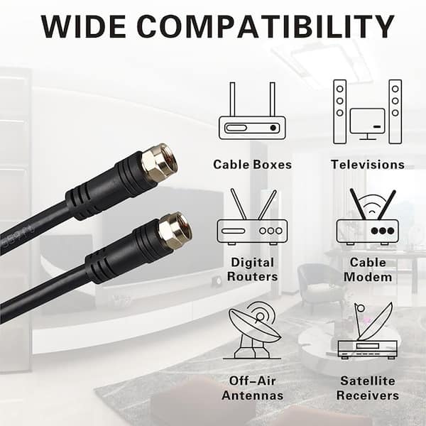 Câble coaxial BNC Bosch 2 pi, paire, mâle-mâle, noir