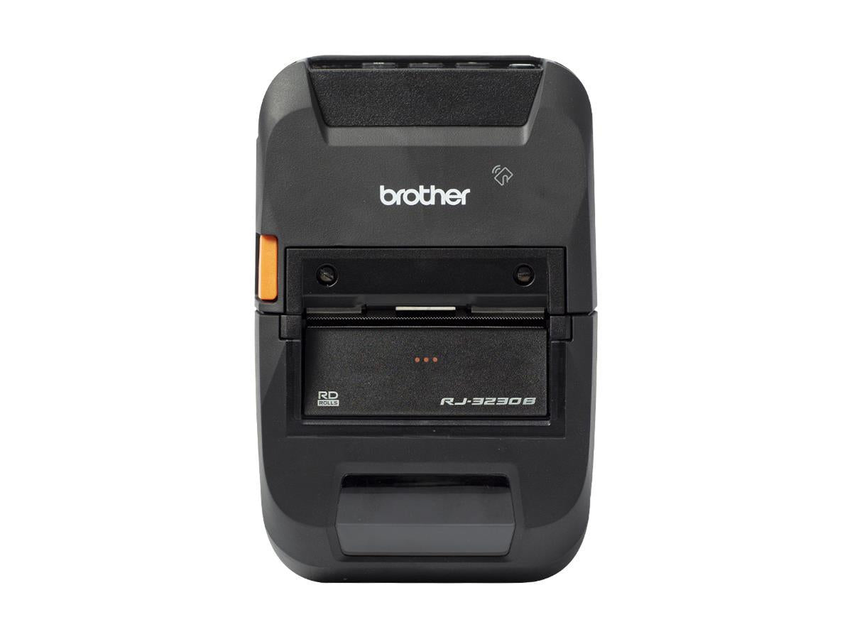 The Brother RuggedJet RJ3250WB is a portable 3-inch direct thermal label and receipt printer packed with advanced connectivity including Wi-Fi, Bluetooth MFi, and USB Type-C. Designed with a docking conductor plate pre-installed, it’s optimized for mobile professionals requiring fast, durable printing on the go.