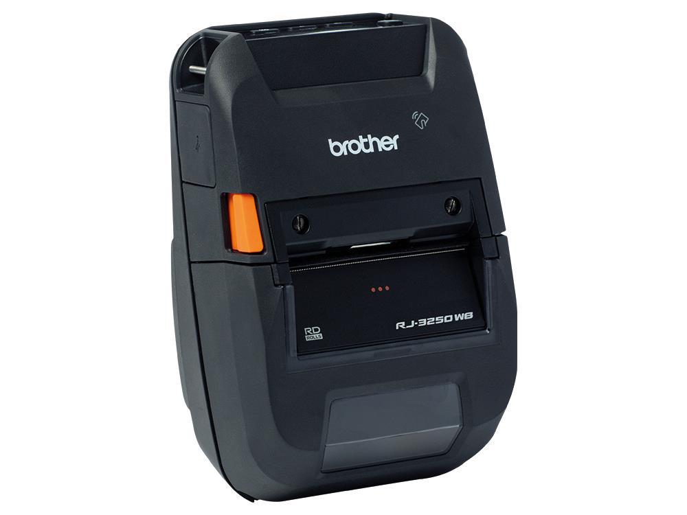 The Brother RuggedJet RJ3250WB is a compact, 3-inch portable direct thermal receipt and label printer designed for performance and mobility. With integrated Wi-Fi, Bluetooth MFi, and USB Type-C connectivity, it offers flexible integration in mobile and industrial use cases. Its LCD display, gap/bar media sensors, and robust design make it a reliable solution for field services, retail, and warehousing environments.