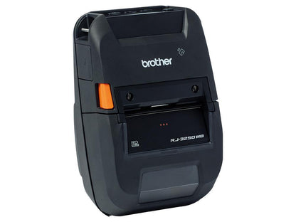 The Brother RuggedJet RJ3250WB is a compact, 3-inch portable direct thermal receipt and label printer designed for performance and mobility. With integrated Wi-Fi, Bluetooth MFi, and USB Type-C connectivity, it offers flexible integration in mobile and industrial use cases. Its LCD display, gap/bar media sensors, and robust design make it a reliable solution for field services, retail, and warehousing environments.