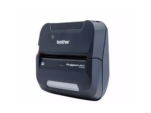 The Brother RuggedJet RJ4230B is a 4-inch mobile direct thermal printer designed for dependable on-the-go labeling and receipt printing. Featuring USB, Bluetooth (MFi certified), and NFC pairing, it delivers excellent wireless versatility. Designed to work with various media types and offering ZPL/CPCL compatibility, this printer is ideal for mobile professionals who demand speed and resilience.