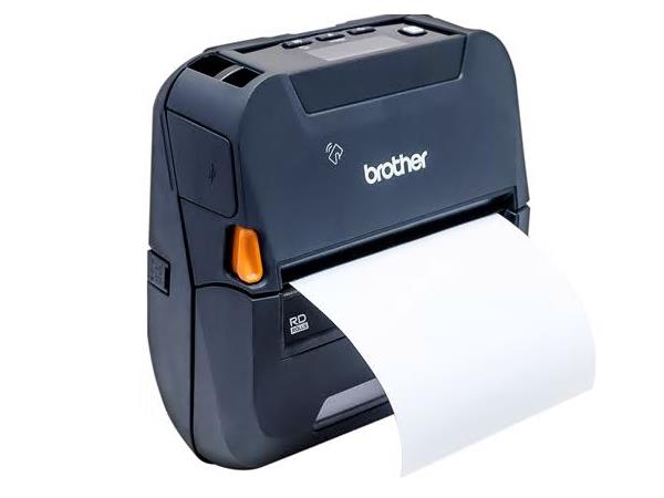The Brother RuggedJet RJ4250WBL is a compact, direct thermal mobile printer designed for on-the-go printing of receipts, labels, and tags up to 4.09 inches wide. With versatile connectivity options including USB, Wi-Fi, Bluetooth/MFi, Serial, and NFC, this device ensures seamless integration with a variety of platforms including Android, iOS, and Windows systems. Ideal for demanding field applications, it comes SOTI Connect Certified and backed by a 2-Year Premier Warranty.