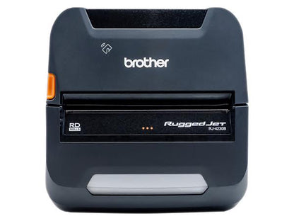 The Brother RuggedJet RJ4250WBL is a compact, direct thermal mobile printer designed for on-the-go printing of receipts, labels, and tags up to 4.09 inches wide. With versatile connectivity options including USB, Wi-Fi, Bluetooth/MFi, Serial, and NFC, this device ensures seamless integration with a variety of platforms including Android, iOS, and Windows systems. Ideal for demanding field applications, it comes SOTI Connect Certified and backed by a 2-Year Premier Warranty.