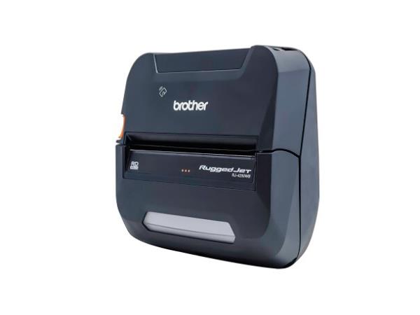 The Brother RuggedJet RJ4250WB is a compact and durable 4-inch direct thermal mobile printer built for convenience and connectivity. Offering multi-interface support with USB, Wi-Fi, Bluetooth/MFi, and NFC pairing, it's designed for on-the-go barcode and label printing. With a 2-year Premier Warranty and SOTI Connect certification, it's ideal for operational efficiency in demanding environments.