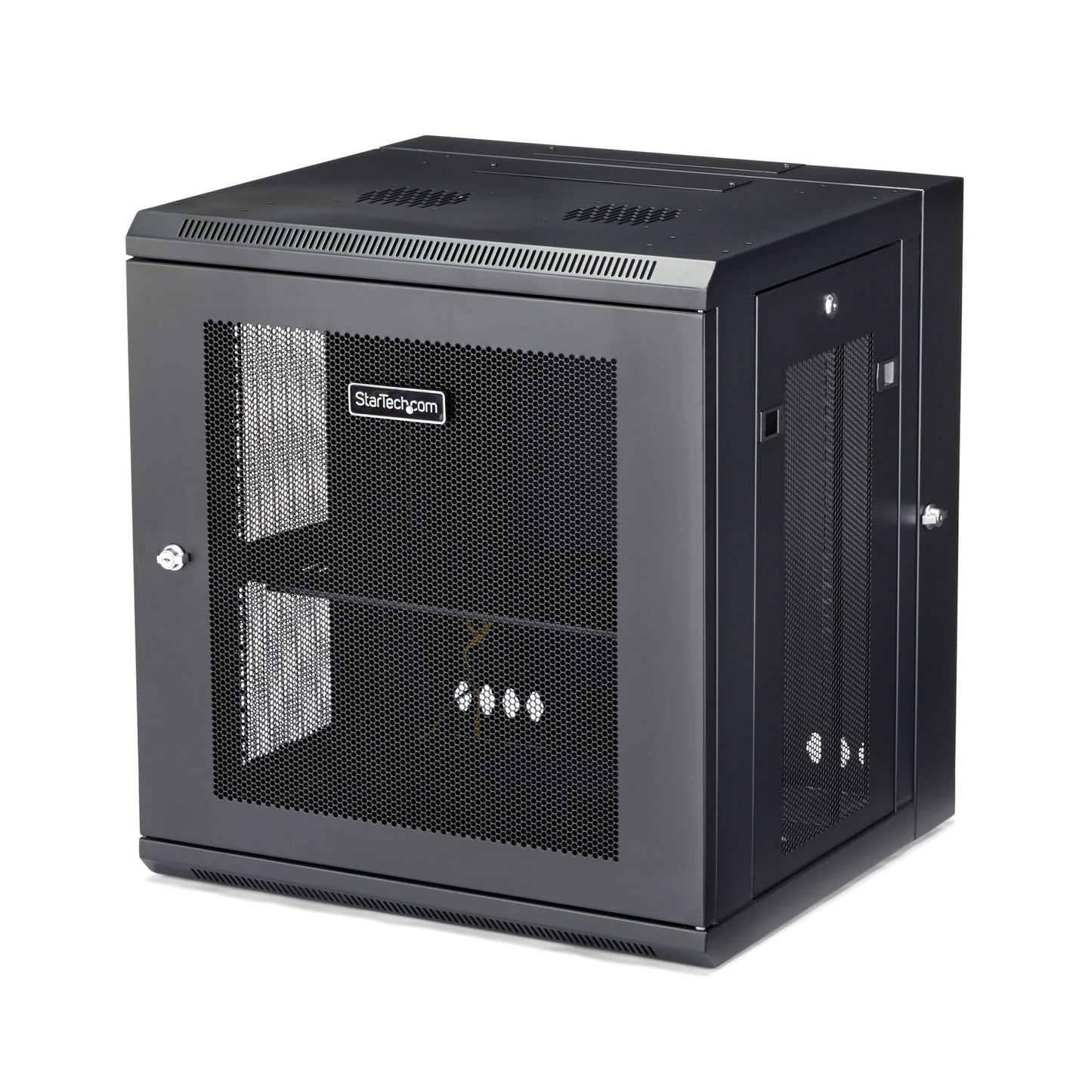 Rack serveur mural articulé StarTech 12U à cadre ouvert, acier, noir