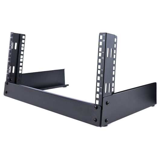 Rack de bureau ouvert Startech 4U 19 pouces à 2 montants, acier, conforme aux normes TAA