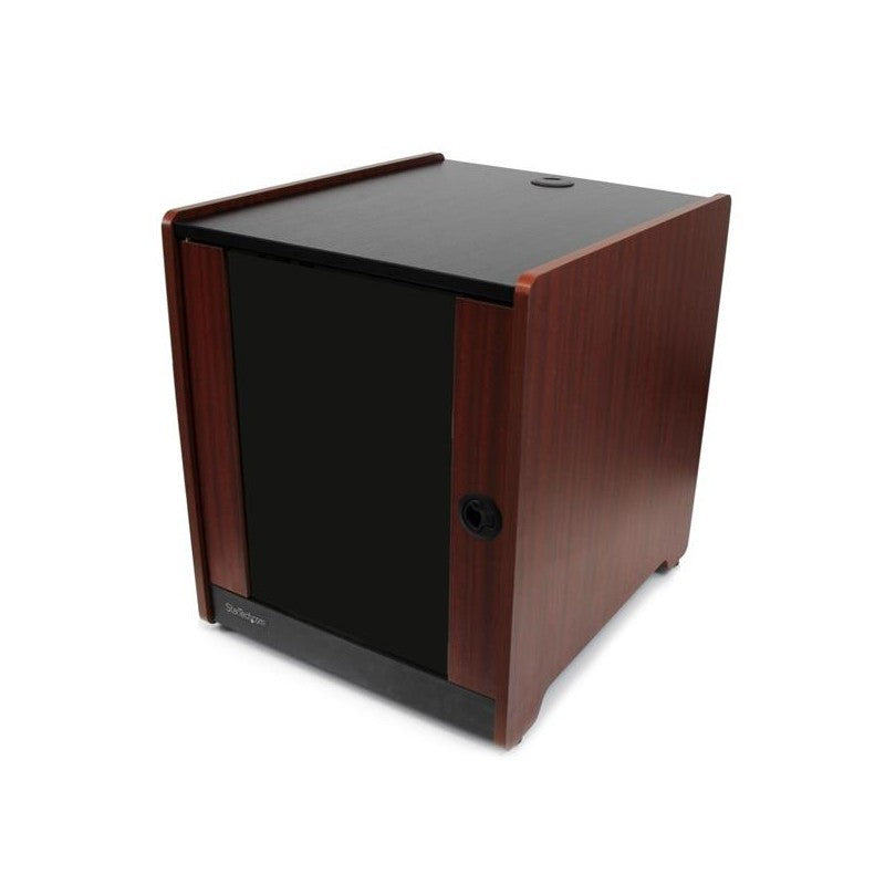 Armoire serveur de bureau 12U STARTECH RKWOODCAB12 avec finition bois