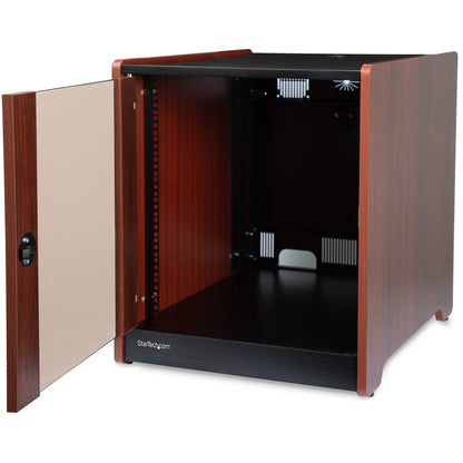 Armoire serveur de bureau 12U STARTECH RKWOODCAB12 avec finition bois