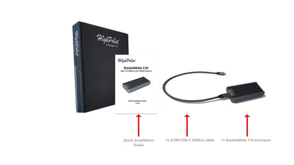 HighPoint RM110 USB-C 3.2 to M.2 NVMe Enclosure