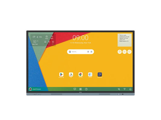 The BENQ RM7504 is a high-resolution 75-inch interactive display featuring 3840x2160 Ultra HD clarity and multiple connectivity options including LAN, HDMI, VGA, and DisplayPort. Designed for collaborative environments, this unit supports modern presentation setups and offers a 3-year warranty for added peace of mind.